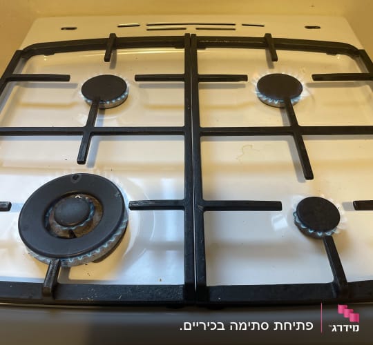 כיריים גז עם להבות כחולות, מתאים לתחום הגז